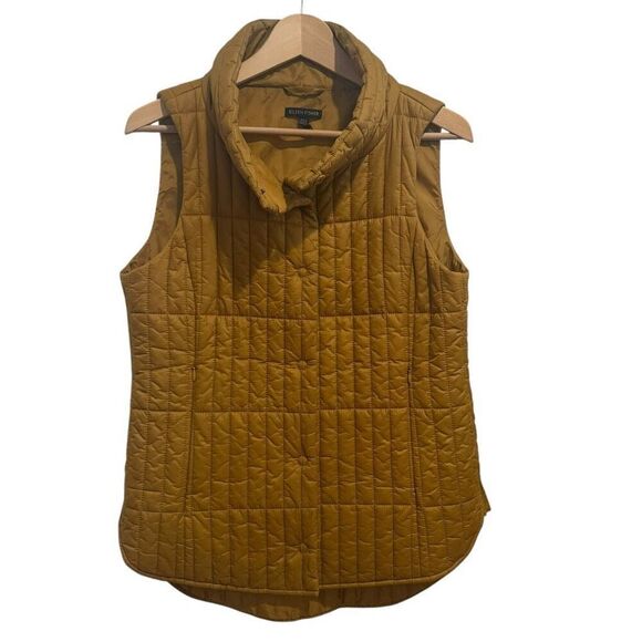 Eileen Fisher Quilted Snap Vest Size XS - Picture 1 of 6